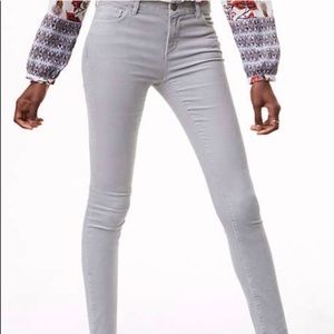 Ann Taylor LOFT Modern Skinny Gray Cords, Size 27